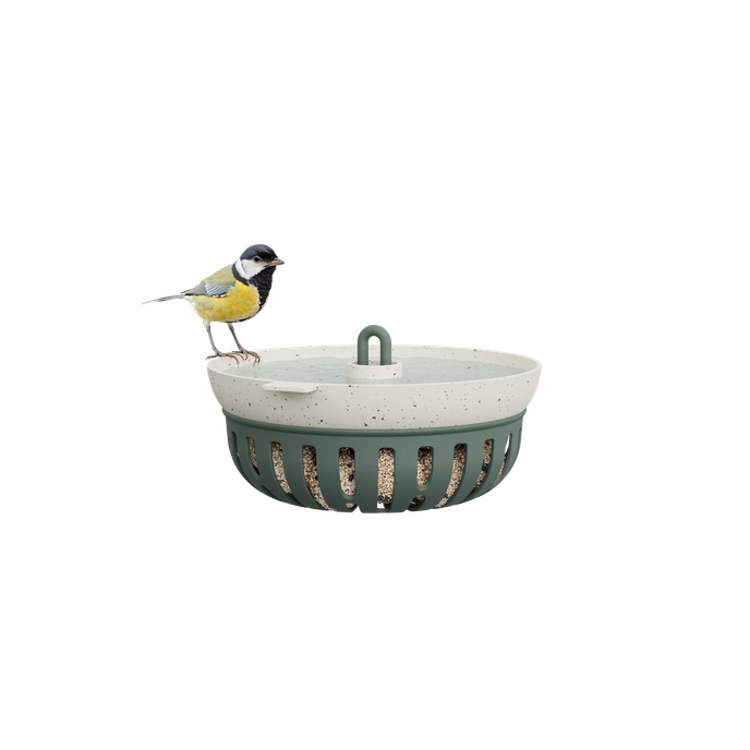 essential feeder bowl 16cm leaf green